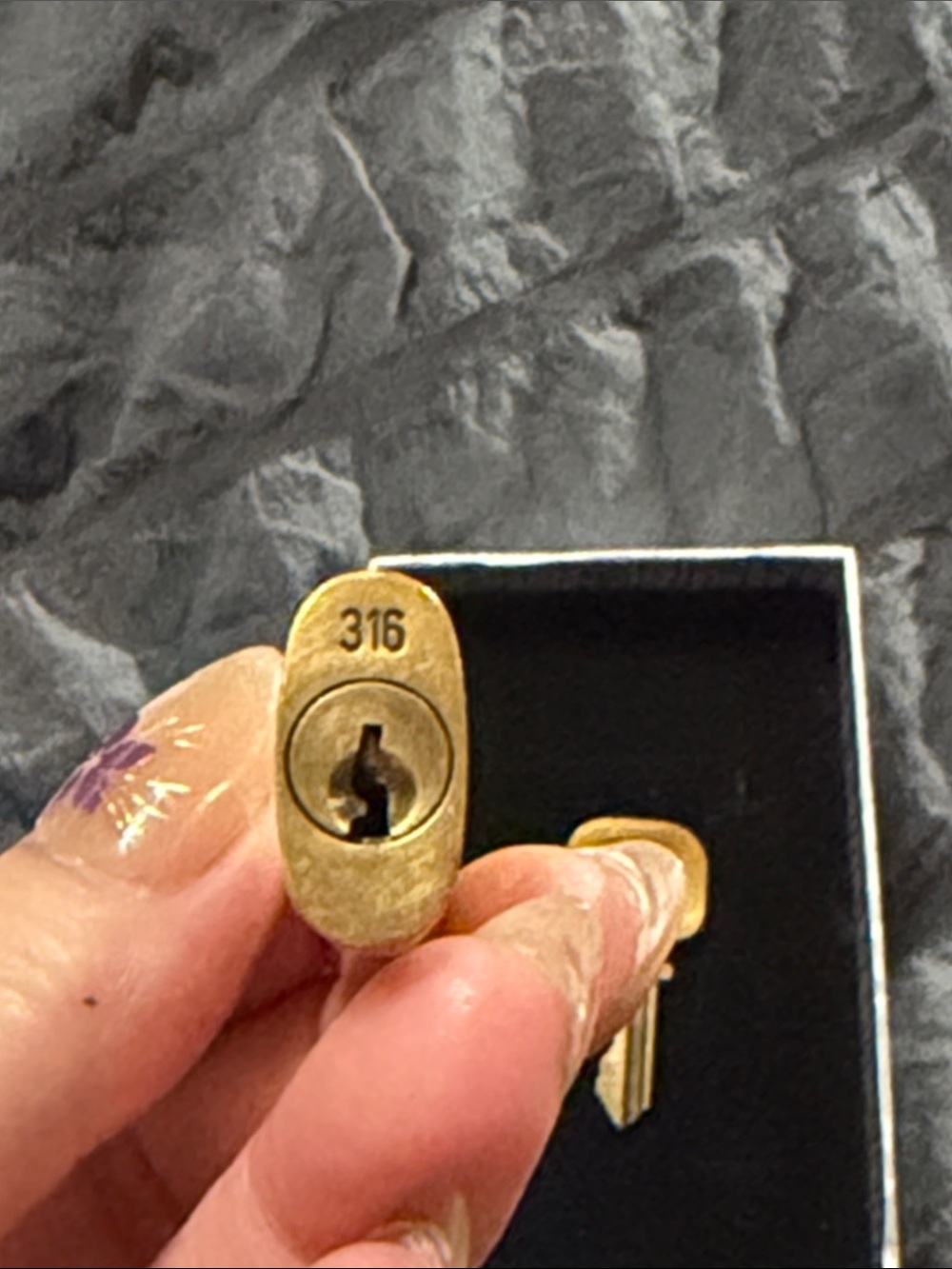 Louis Vuitton Gold-tone Padlock Key Charm - Picture 5 of 6